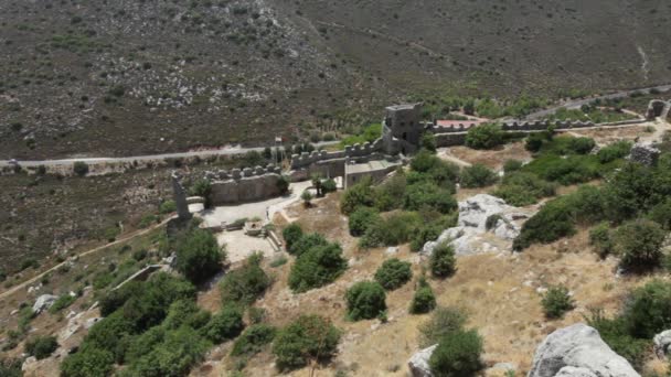 Замок Сент Іларіон Північний Кіпр — стокове відео