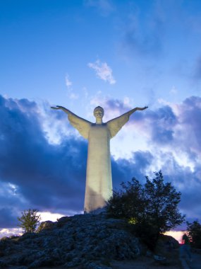 Maratea kurtarıcı İsa. Basilicata. İtalya