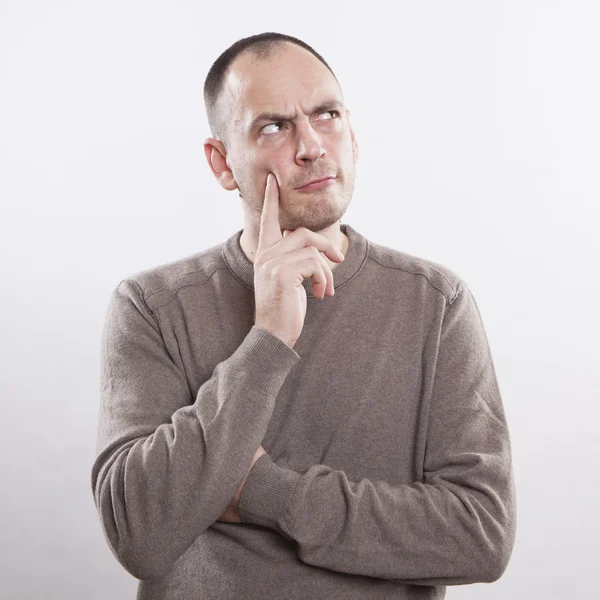 Retrato de un hombre reflexivo —  Fotos de Stock