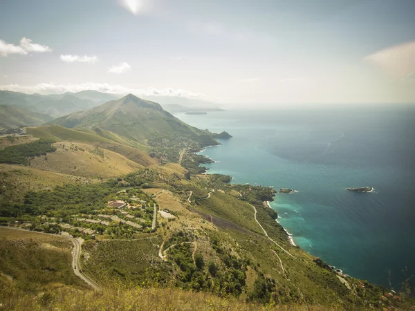 Panoramautsikt över maratea. Basilicata. Italien — Stockfoto