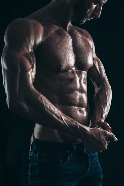 Muscle man torso — Stock Photo, Image
