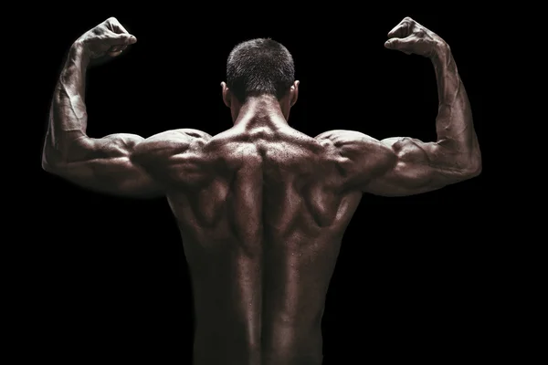 Muscle man terug — Stockfoto
