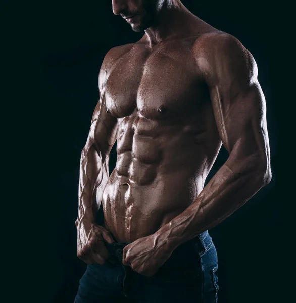 Muscle man torso Stock Image