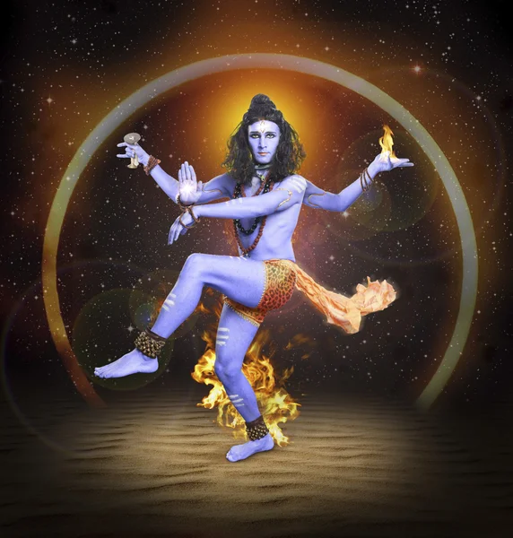 Shiva Nataraja w taneczne pozy — Zdjęcie stockowe