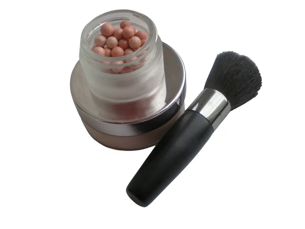 Kozmetik seti ve kozmetik için fırça