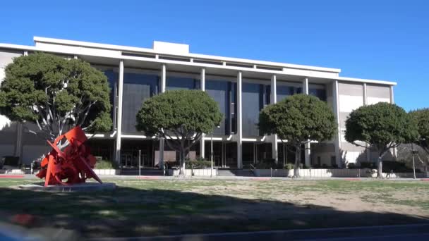 Tribunal de Beverly Hills estabelecendo tiro — Vídeo de Stock