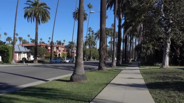 Caminhando em Residencial Beverly Hills — Vídeo de Stock