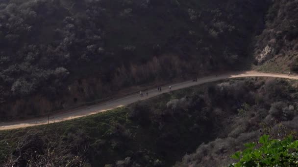 High Angle Establishing Shot Runyon Canyon — Stok video