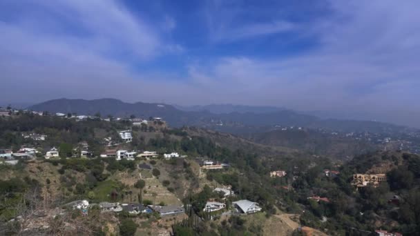 Vista de Hollywood Hills de Runyon Canyon — Vídeo de Stock
