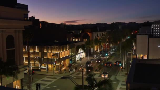 Rodeo Drive Nuit Timelapse — Video