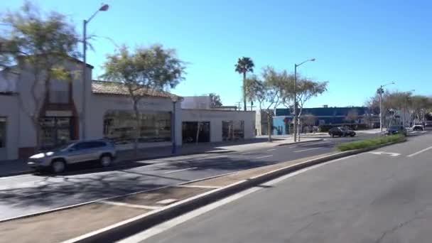 POV dirigindo Santa Monica Boulevard — Vídeo de Stock
