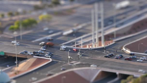 Tilt Shift Interstate 15 Perto de Las Vegas — Vídeo de Stock