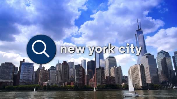 Buscando la ciudad de Nueva York — Vídeos de Stock