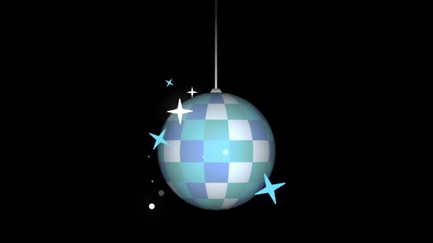 Boule disco à boucle rotative 