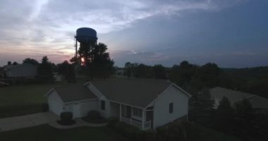 Tipik Batı Pennsylvania gören batımında yükselen manzarası