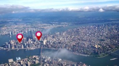 Hava Manhattan Emlak Gps işaretleri