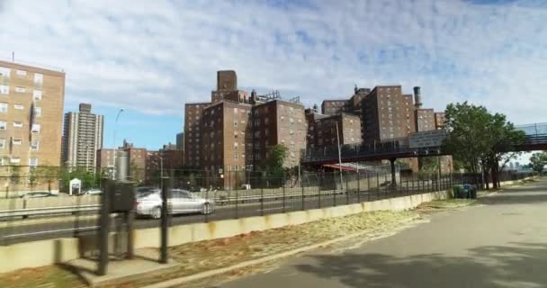 Riding Bicycle Near Alphabet City Neighborhood in Manhattan — Stock Video