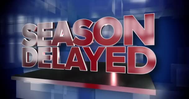 Dynamic Season Delayed News Title Page Background Plate — 비디오