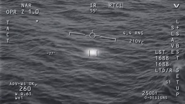 Προσομοίωση Αναψυχής του Ναυτικού UFO Πλάνα — Αρχείο Βίντεο
