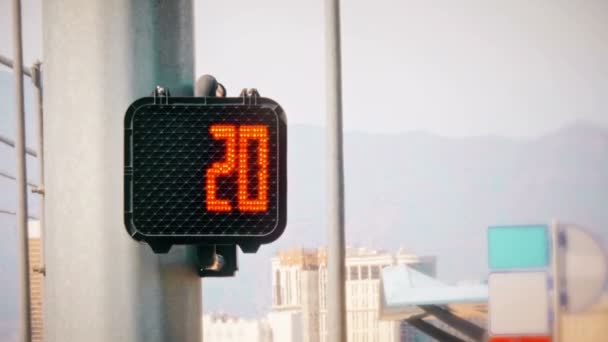 Une promenade ne marchez pas signe à Las Vegas .