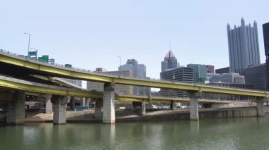 Ultrahd 4216 yılında 4k Pittsburgh Cityscape Skyline