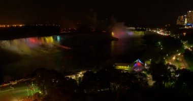 Gece 4k Niagara Şelalesi