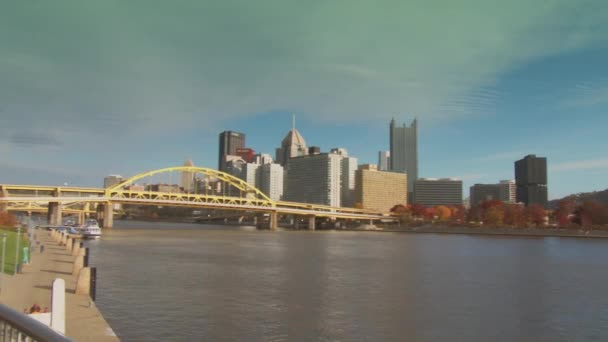 Pittsburgh pennsylvania skyline — Stockvideo