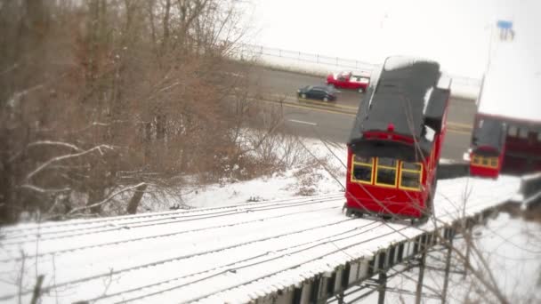 4K Duquesne Incline Timelapse 3999 — Stock Video