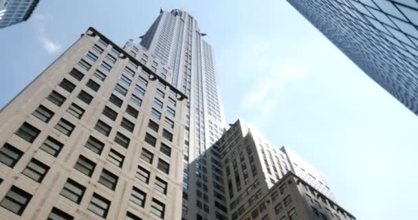 4K Chrysler Building estabelecendo shot — Vídeo de Stock