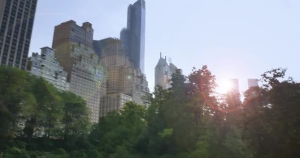 4K Central Park Establecimiento de tiro — Vídeo de stock