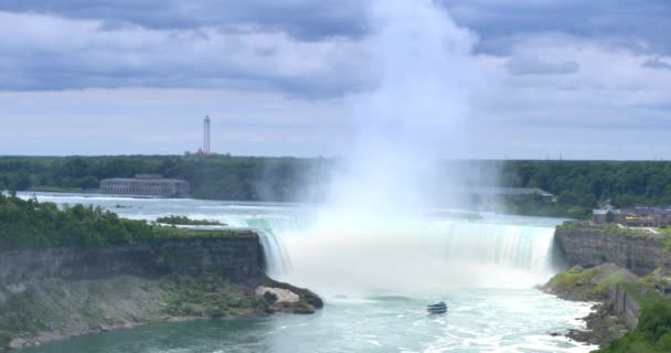 4k vaststelling shot van Horseshoe Falls — Stockvideo