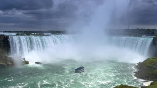 4K ustanowienie strzał z Horseshoe Falls — Wideo stockowe