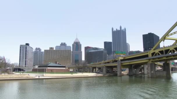 4K Pittsburgh Paisaje urbano en UltraHD 4218 — Vídeo de stock