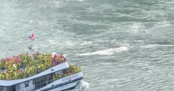 4 k Niagara Falls Tourboat — Vídeo de Stock