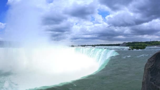 4K Estabelecer Tiro de Horseshoe Falls — Vídeo de Stock