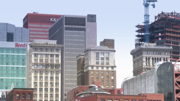 4K Pittsburgh Skyline em UltraHD 4210 — Vídeo de Stock