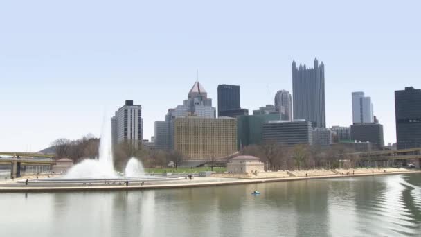 4K poängen i Pittsburgh 4220 — Stockvideo