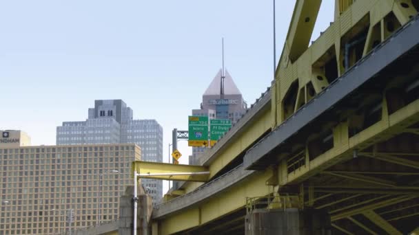 4K Pittsburgh Skyline en UltraHD 4217 — Vídeos de Stock