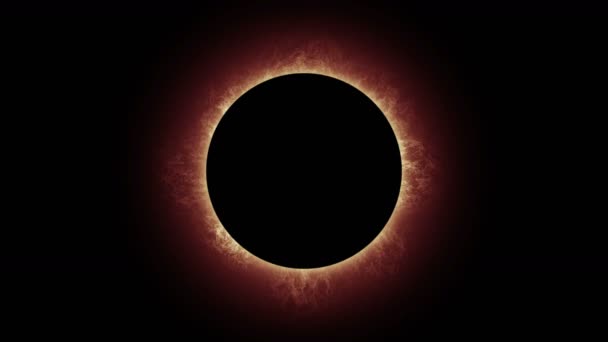 Anillo de fuego solar del eclipse 4K 4252 — Vídeo de stock