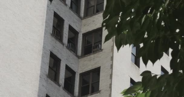 4K Typical New York Style Apartment Building — Stock Video