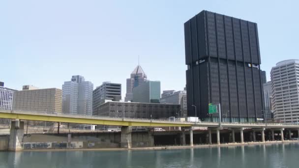4K Pittsburgh skyline i UltraHD 4214 — Stockvideo