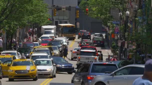 Atasco de tráfico 4K Pittsburgh — Vídeos de Stock