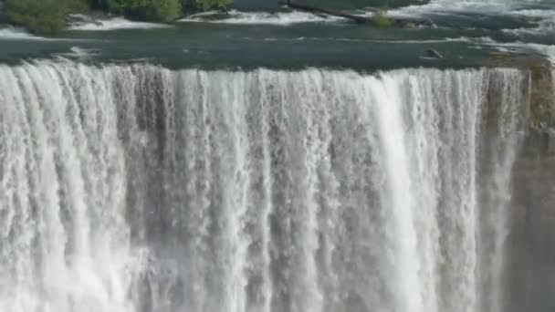 4K American Falls närbild etablera shot — Stockvideo