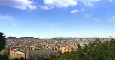 Barcelona  from atop Montjuïc hill