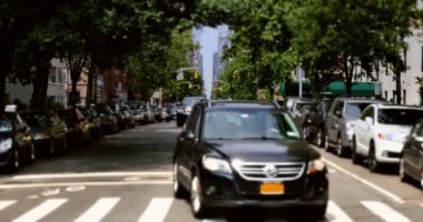 4k Manhattan 5 Th Street Cityscape