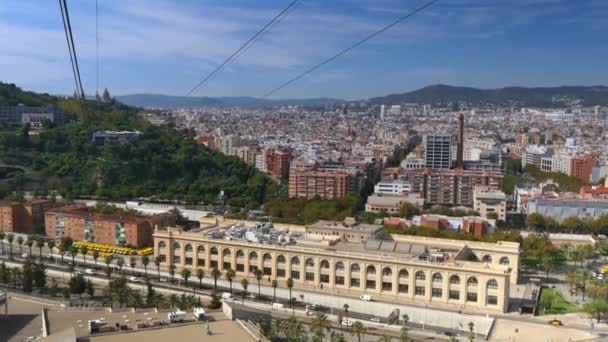 Barselona'nın havadan görünümü — Stok video