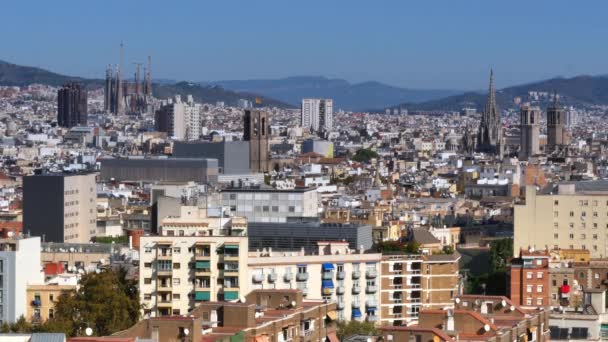 Barcelona  from atop Montjuïc hill — 비디오