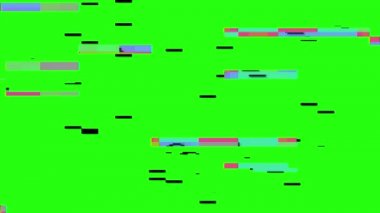 4k Dijital Statik Gürültü Yeşil Ekran