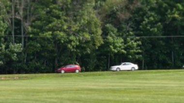 Sırada bekleyen 4 k Timelapse arabalar