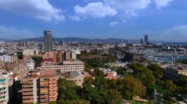 Barcelona  from atop Montjuïc hill